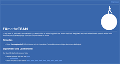 Desktop Screenshot of fu-mathe-team.de