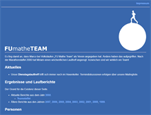 Tablet Screenshot of fu-mathe-team.de